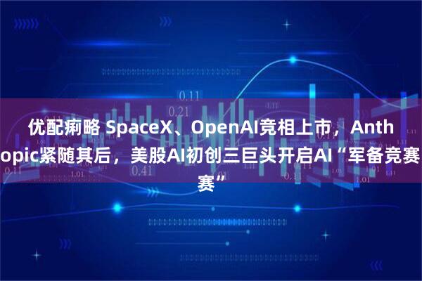 优配痢略 SpaceX、OpenAI竞相上市，Anthropic紧随其后，美股AI初创三巨头开启AI“军备竞赛”