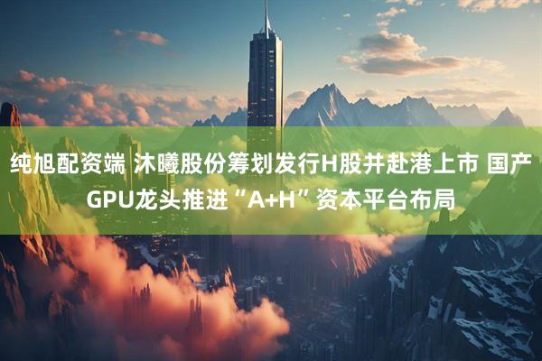 纯旭配资端 沐曦股份筹划发行H股并赴港上市 国产GPU龙头推进“A+H”资本平台布局