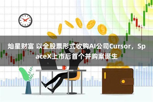 灿星财富 以全股票形式收购AI公司Cursor，SpaceX上市后首个并购案诞生